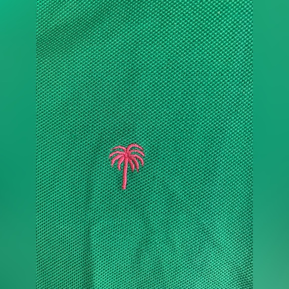 Vintage Lilly Pulitzer Girls Polo Shirt Size M Green Pima Cotton Blend Button - Picture 3 of 9